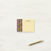 Cool Camping Design Outdoorsy Patroon Post-it® Notes (Op bureau)