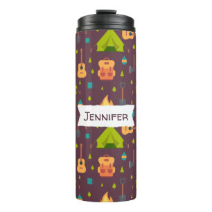 Cool Camping Design Outdoorsy Patroon Thermosbeker