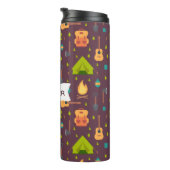 Cool Camping Design Outdoorsy Patroon Thermosbeker (Geroteerd rechts)
