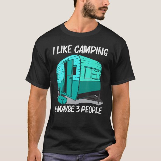 Cool Camping For Men Women Camper Camping Outdoor  T-shirt (Voorkant)