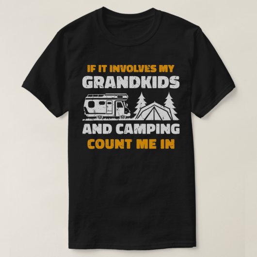 Cool Camping Grandparent1 T-shirt (Design voorkant)