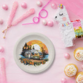 Cool camping liefhebbers feest papieren bordje (Feest)