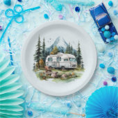 Cool camping liefhebbers feest papieren bordje (Feest)