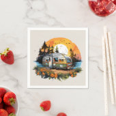 Cool camping liefhebbers feest servet (Insitu)