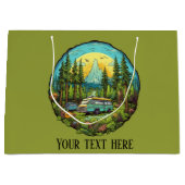 Cool camping liefhebbers voeg tekst toe groot cadeauzakje (Voorkant)