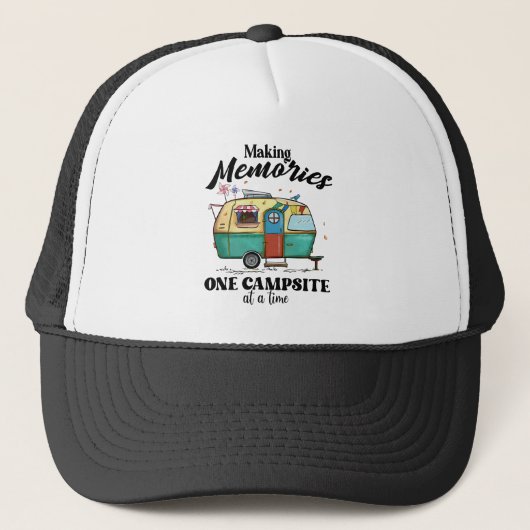 Cool Camping memories word art  Trucker Pet (Voorkant)