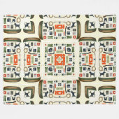 Cool Camping Quilt Fleece Deken (Voorkant (Horizontaal))