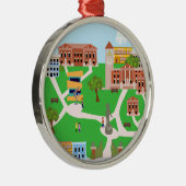 Cool Campus-ontwerp Metalen Ornament (Rechts)