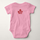 Cool Canada Baby Shirt Canada Souvenir One Piece (Achterkant)