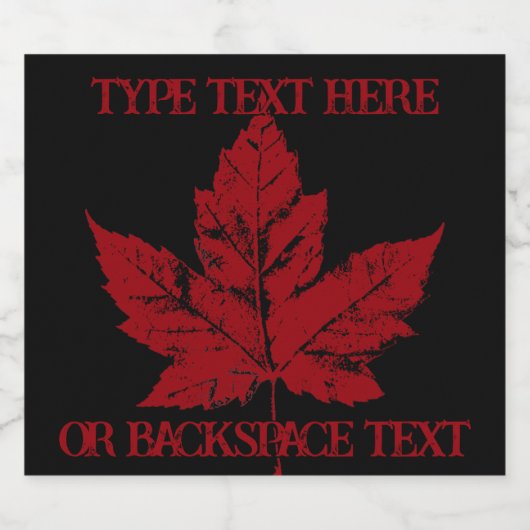 Cool Canada Bierlabels Custom Canada Flessenlabel Bier Etiket (Enkel label)