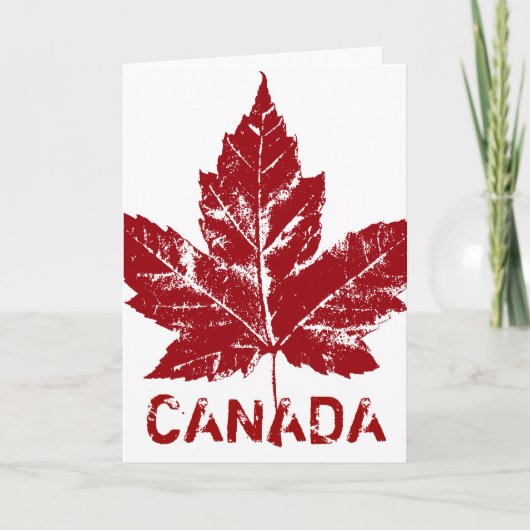 Cool Canada Card Canadian Flag Wenskaart Kaart (Voorkant)