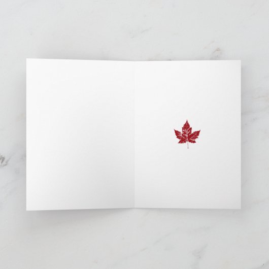 Cool Canada Card Canadian Flag Wenskaart Kaart (Binnen)