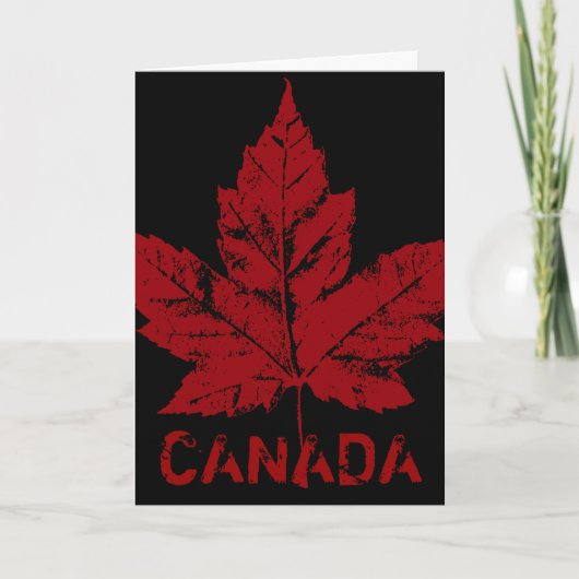 Cool Canada Card Canadian Flag Wenskaart Kaart (Voorkant)