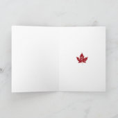 Cool Canada Card Canadian Flag Wenskaart Kaart (Binnen)