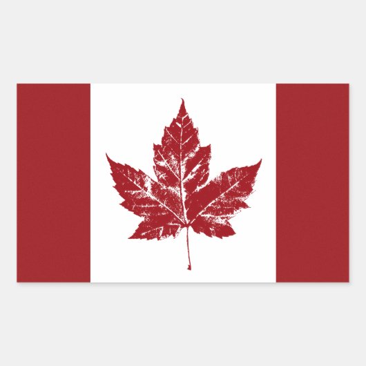 Cool Canada Flag Stickers Retro Canadese Souvenirs (Voorkant)