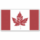 Cool Canada Flag Stickers Retro Canadese Souvenirs (Voorkant)