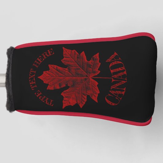 Cool Canada Golf  Canada Putter Hoesje Golfheadcover (Voorkant)