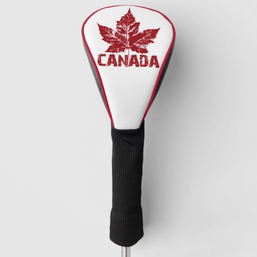 Cool Canada Golf Retro Canada Driver Hoesje Golfheadcover (Voorkant)
