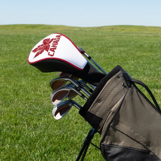 Cool Canada Golf Retro Canada Driver Hoesje Golfheadcover (Insitu)