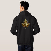 Cool Canada Hoodie Gold Maple Leaf Hoodie (Achterkant volledig)