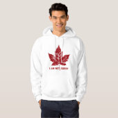 Cool Canada Hoodie Retro Ik ben niet erg blij met  (Voorkant volledig)