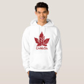 Cool Canada Hoodie Retro Maple Leaf Souvenir (Voorkant volledig)