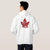 Cool Canada Hoodie Retro Maple Leaf Souvenir (Achterkant volledig)