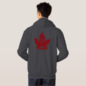 Cool Canada Hoodie Retro Maple Leaf Souvenir (Achterkant volledig)