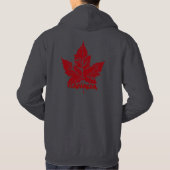 Cool Canada Hoodie Retro Maple Leaf Souvenir (Achterkant)