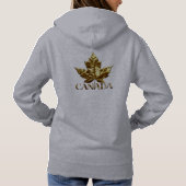 Cool Canada Hoodie Women's Gold Canada Hoodie (Achterkant)