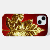 Cool Canada iPhone 7 Hoesje Gold Canada Leaf Gifts (Achterkant (horizontaal))