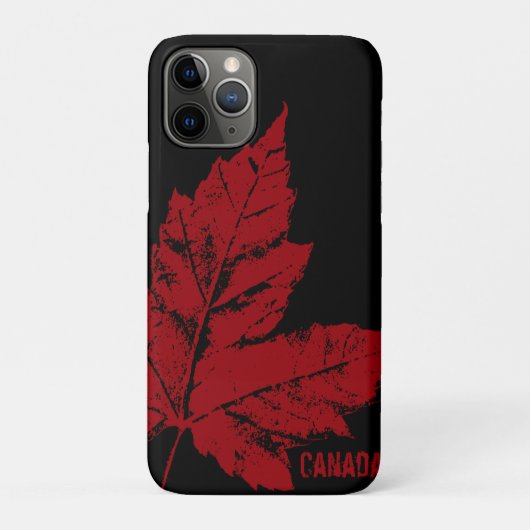 Cool Canada iPhone Case Canada Maple Leaf Hoesje (Achterkant)