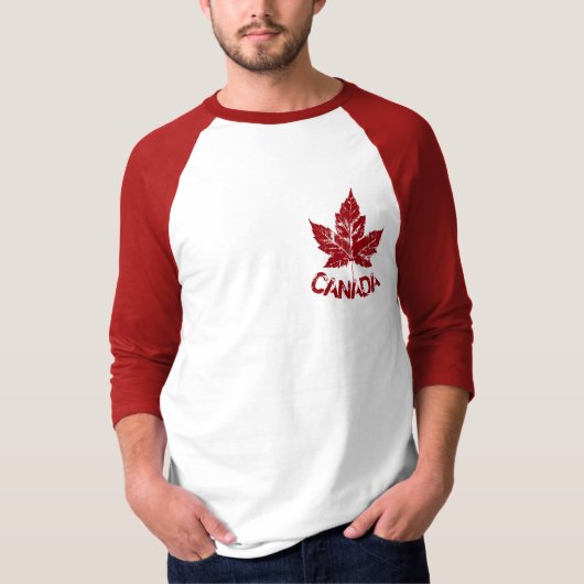Cool Canada Jersey Retro Maple Leaf Souvenir T-shirt (Voorkant)
