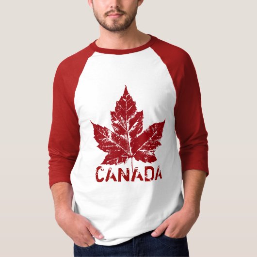 Cool Canada Jersey Retro Maple Leaf Souvenir T-shirt (Voorkant)