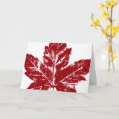 Cool Canada Kaart Canadian Flag Wenskaart (Gele Bloem)