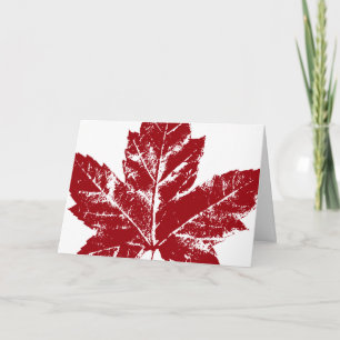 Cool Canada Kaart Canadian Flag Wenskaart