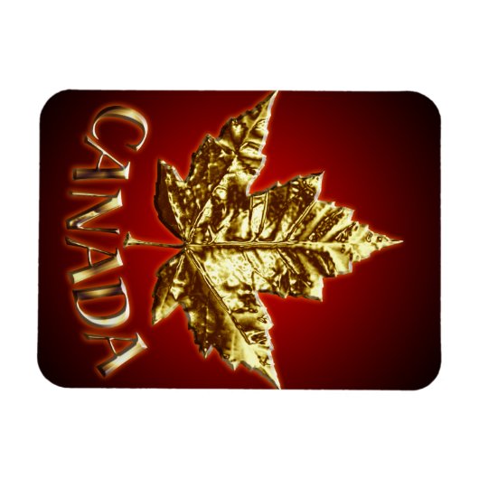 Cool Canada Magnet Gold Canada Leaf Souvenir Magneet (Horizontaal)