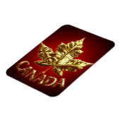 Cool Canada Magnet Gold Canada Leaf Souvenir Magneet (Linkerzijde)