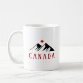 Cool Canada Mountains Canadees esdoornblad Koffiemok (Links)