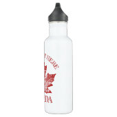 Cool Canada Retro Maple Leaf Souvenir Water Bottle Waterfles (Rechts)