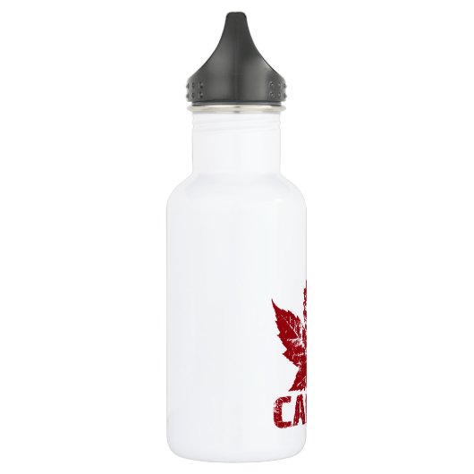 Cool Canada Retro Maple Leaf Souvenir Waterfles (Links)