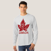 Cool Canada Shirt Retro Maple Leaf Souvenir (Voorkant volledig)