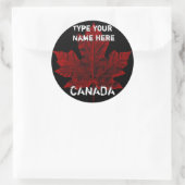 Cool Canada Stickers Personalized Canada Sticker (Tas)