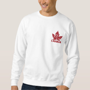 Cool Canada Sweatshirt Retro Maple Leaf Souvenir
