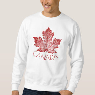 Cool Canada Sweatshirt Retro Maple Leaf Souvenir