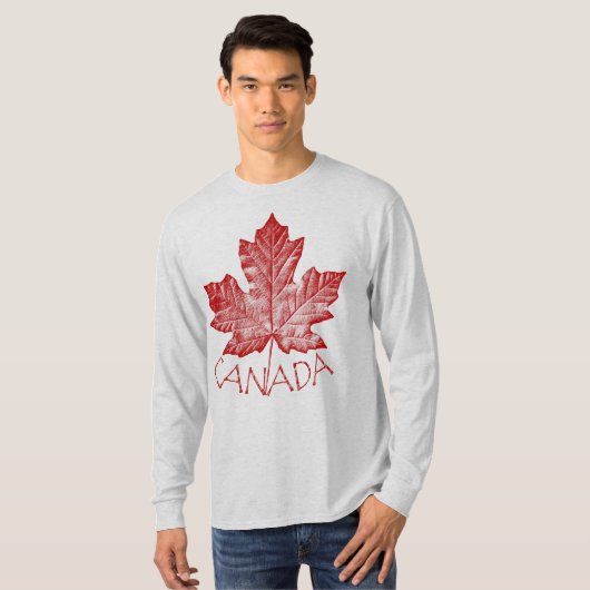Cool Canada Sweatshirt Retro Maple Leaf Souvenir (Voorkant volledig)