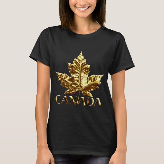 Cool Canada T-shirt Dames Maple Leaf Souvenir (Voorkant)