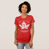 Cool Canada T-shirt Retro Maple Leaf Souvenir (Voorkant volledig)