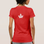 Cool Canada T-shirt Retro Maple Leaf Souvenir (Achterkant)