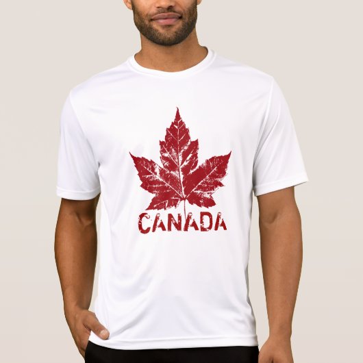 Cool Canada T-shirt Retro Maple Leaf Souvenir (Voorkant)